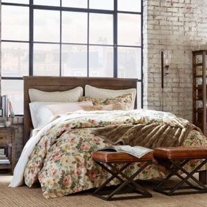 Pottery Barn King Duvet Cover Cotton Linen New With Tag